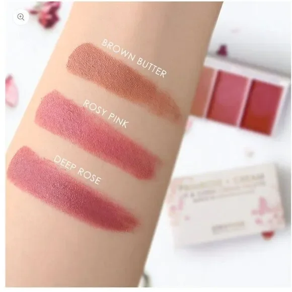 Primrose Cream Lip Cheek Cream Palette DEEP BLUSH SHADES NWT NEW GLAM BEAUTY - Picture 2 of 6
